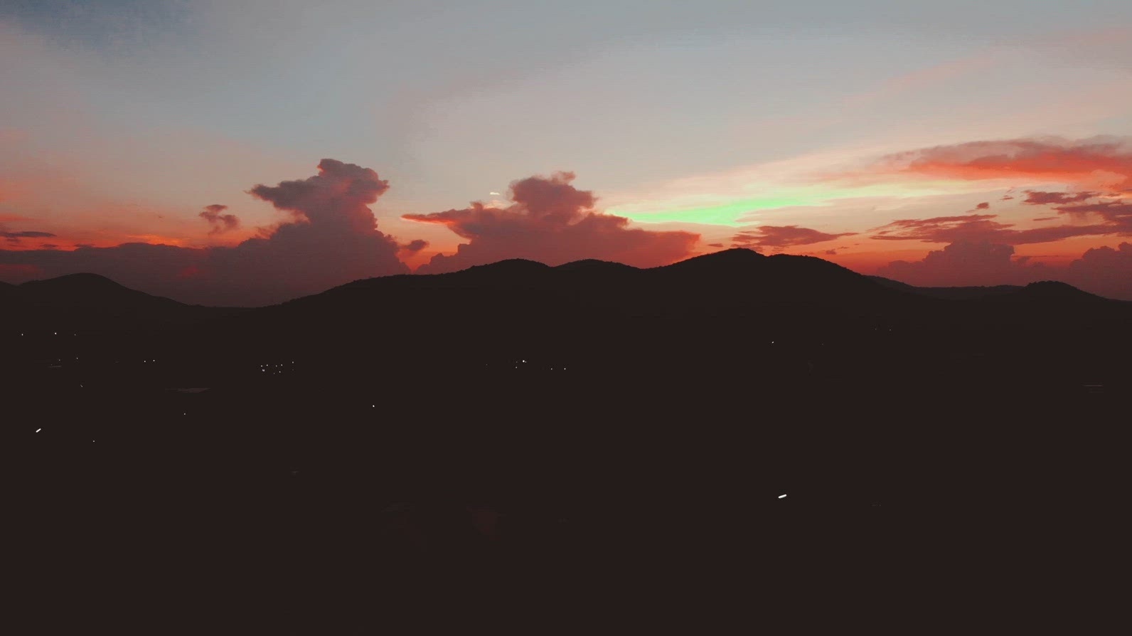 Drone Sunset