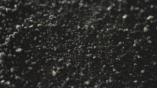 Shaky Rocky Ground Macro Texture Moving Under Magnetism