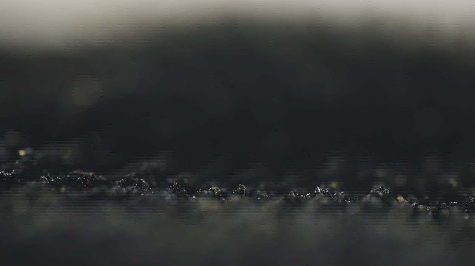 Magnetism Effect On Volcanic Sand In Macro Closeup