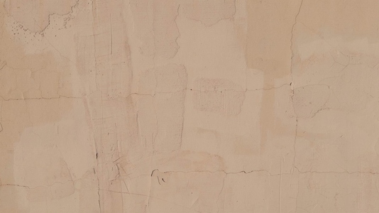 A textured beige wall background with subtle cracks
