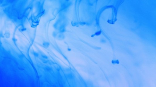 Ambient Falling Blue Ink
