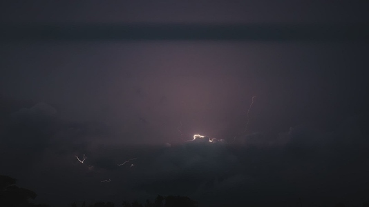 Lightning Storm Over Volcano 1