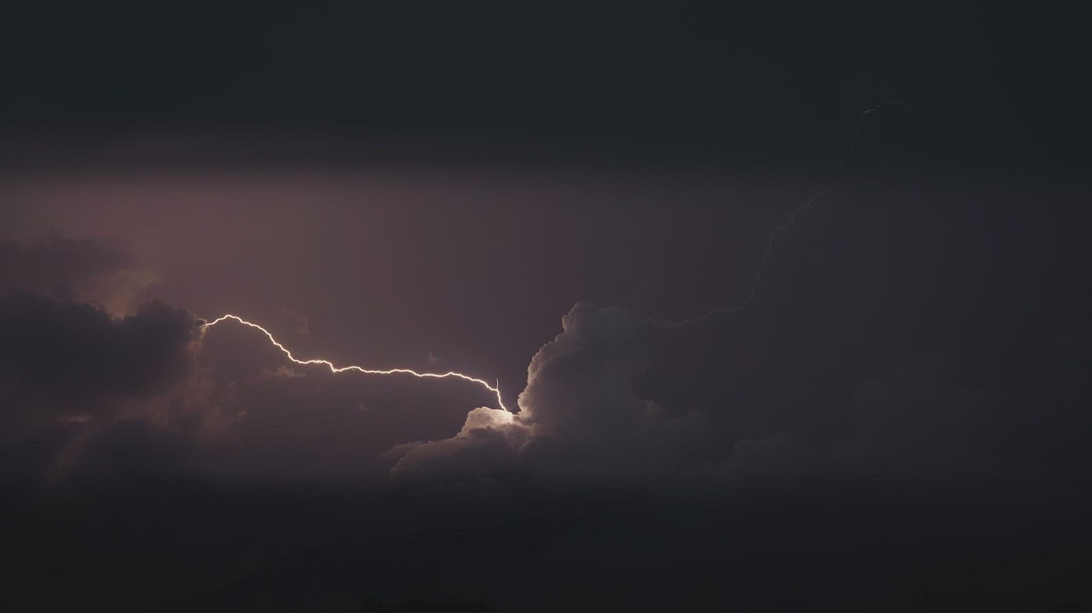 Lightning Storm Over Volcano 3