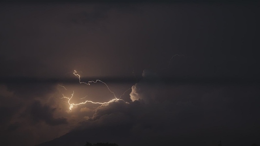 Lightning Storm Over Volcano 4