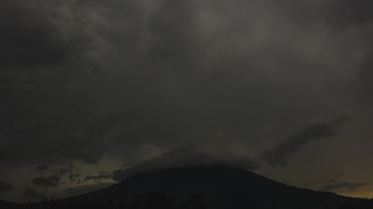 Lightning Storm Over Volcano 9